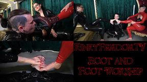 Boot and Foot Worship ft Mistress Lady Black Diamond Miss Van Licks