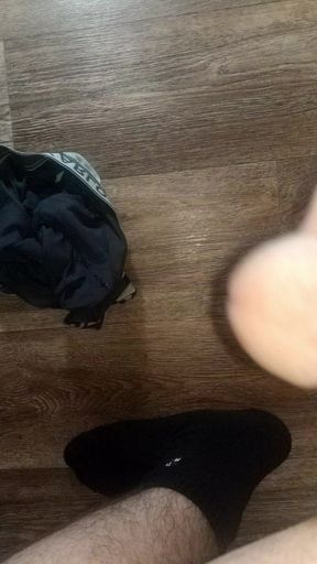 Horny masturbate on underwear
