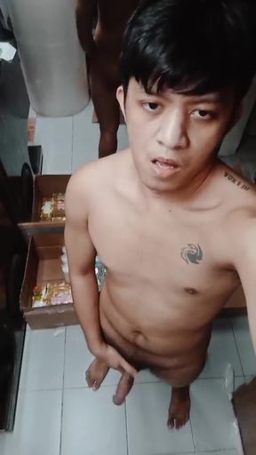 Big Asian Dick In The House Early Morning.