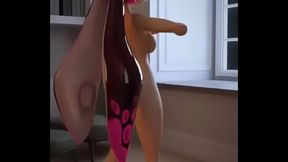 Callie stretching - Catsocksjus