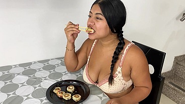 Cum on sushi and piss drink