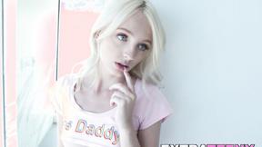 ”Petite Kate Bloom turned sleepover into a wild night by fucking hunk Romeo Price”