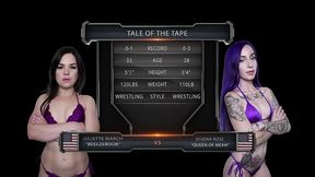 juliette march vs sheena rose female wrestling
