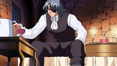 Young landowner dominates princess maids & servant girls in hentai cartoon