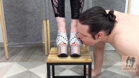 100% mules: shoejob, shoeplay, cum on mules, and mule fetish compilation 02 - dame olga 4k (723)