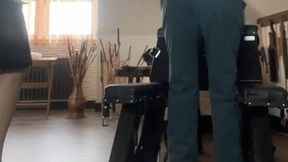 Trousers down