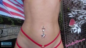 July 4th USA Star Belly Button Fingering