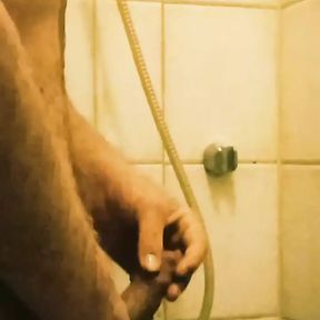 In shower