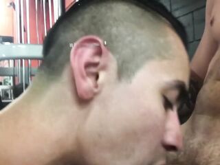 REALITY MEN - Zander Cole And Dane Stewart Share Bareback Bliss Whilst Gym Goers Stroll Right By