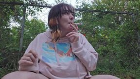 Smoking and Teaseing My Neighbors