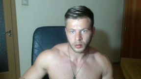 David Flexing and Cumshow