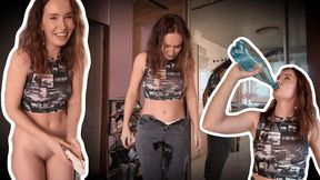 Peed Right in Her Jeans Without Making It to the Toilet