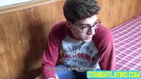 Alluring guy Arthur Joseph sways boredom by masturbating his hungry cock
