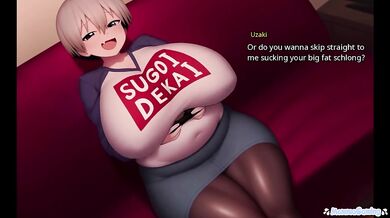 My Horny Girlfriend Uzaki Sucks My Cock Like a Delicious Popsicle!!