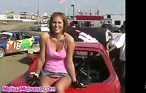 Melissa Midwest loves to ride around and speed fast in ...