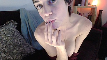 REAL ORGASM Hairy Pussy Natural Tits Showing Off For You