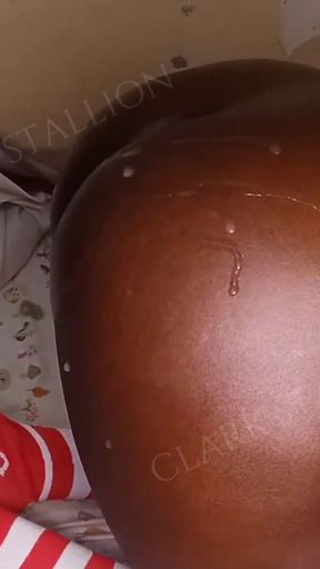 Spectacular moment from &quot;Busted a Huge Cumshot on Her Thick Juicy African Ass after Fucking Her very Hard&quot;