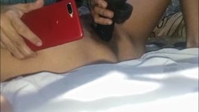 Mich enjoy using dildo while I,am not her side