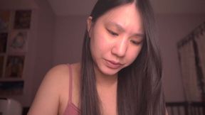 Cute Asian girl reads Bible passages in ASMR - no makeup