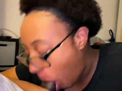 HD Ebony Nerd BJ