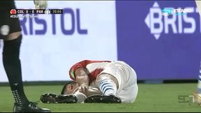 Bultos de futbolistas - Paraguay vs Colombia