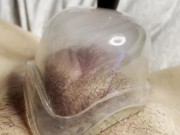 Pussy Pumping My Big Clit With My New Pussy Pump