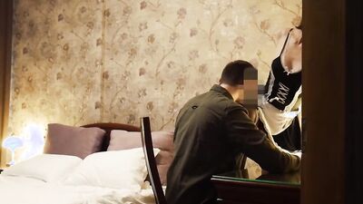 Mary Cherry dominates BF with her strapon in high heels