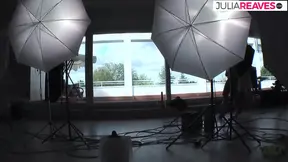 Horny bitch fucks her ass with a dildo after suctioning pussy