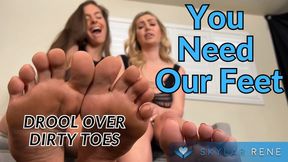 You Are So Pathetic For Our Feet!