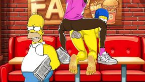 Slutty Cuckold Wife COMPILATION. Cartoon, Simpson Parody
