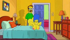 Slutty Cuckold Wife COMPILATION. Cartoon, Simpson Parody