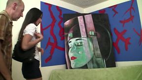 Horny Brunette Loves That Fat Cock