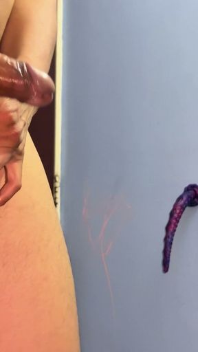 Ballshockers and Octopus TENTACLE anal dildo for a BIG COCK and BIG BALLS   Clip 1