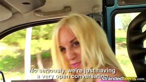 StrandedTeens Big tits and road head