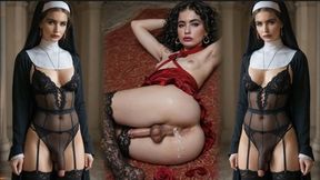 SWALLOW SHEMALE CUM FOR GODDESS FAITH - CHEAP LOSER PRICE