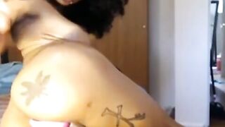 Black Hottie's Home-Made Debut - Erotic Roleplay with Dildo Riding