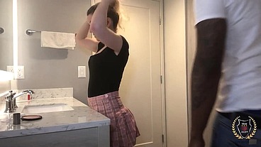 Loving That BBC! Big Ass Blonde Abby Adams Rides Rome Major!