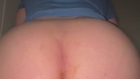 Toilet paper is stuck on my butt while I fart