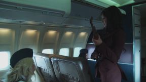 Mile flight fuck party in the sky