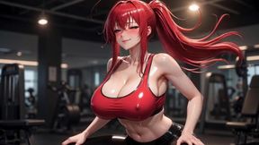 Compilation Ai Rias Gremory Gym Training Sweat Sensual Shiny Body
