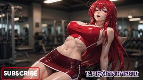 Compilation Ai Rias Gremory Gym Training Sweat Sensual Shiny Body
