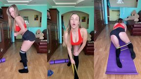 update #555 (april 7, 2020) example of my usual morning workout during quarantine ??️?