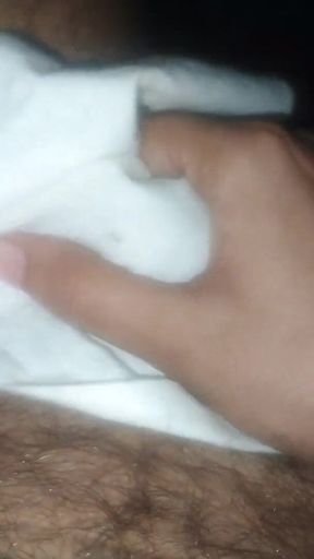 Indian Boy Thinking About Girl and Rubbing My Cock with Clothes
