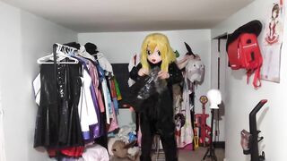 Heavy PVC Kigurumi Double Layered Breathplay and Viberator