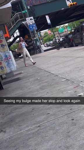 Seeing my bulge stop and look again