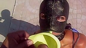 Piss Slave Humiliated Outdoors