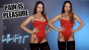 Pain is Pleasure Ballbusting JOI by Goddess Aria