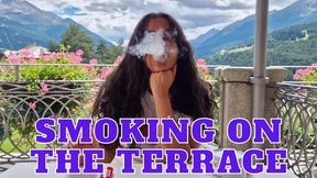 Smoking on the terrace
