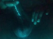 POV Huge Oiled Thick Black Dick Stroking - Daddy Dame