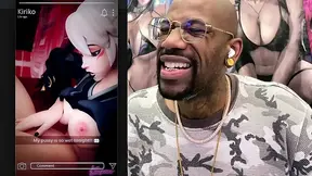 Tight Bald Pussy Kiriko Playing with Her Wet Snatch While D va Watches